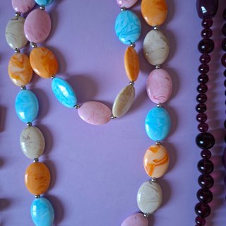 Confezione di 4 collane lunghe multicolor
