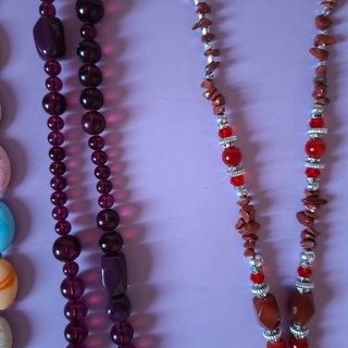 Confezione di 4 collane lunghe multicolor