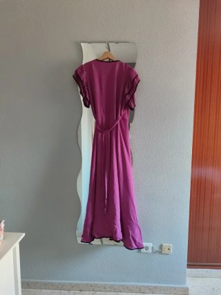Vestido rosa fiesta puesto una vez