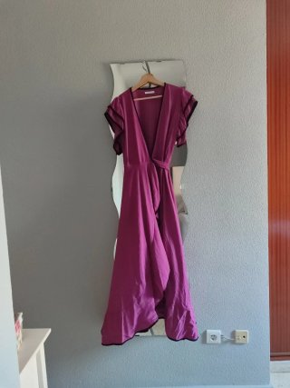 Vestido rosa fiesta puesto una vez