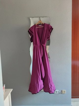 Vestido rosa fiesta puesto una vez
