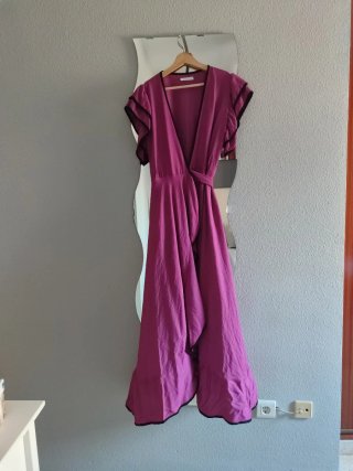 Vestido rosa fiesta puesto una vez