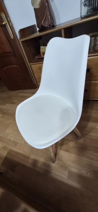 Set di 6 sedie bianche moderne