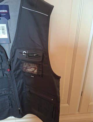 Gilet da lavoro grigio Rossini XXL