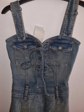 Vestido vaquero tirantes Stradivarius Talla XS