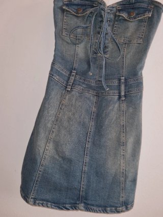 Vestido vaquero tirantes Stradivarius Talla XS