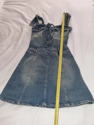 Vestido vaquero tirantes Stradivarius Talla XS