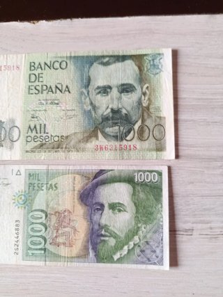 2 Billetes 1000 Pesetas Banco de España