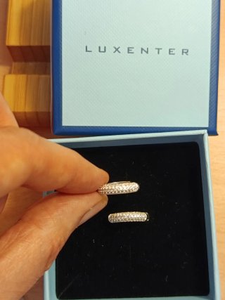 Aros Luxenter Plata y Circonitas