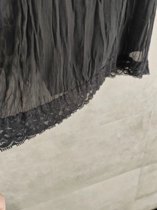 Blusa tirantes negra lentejuelas talla 40