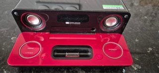 Altavoz Dock Sharp Negro/Rojo