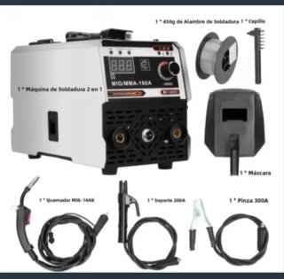 Máquina Soldar Inverter Dual MIG/MMA 160A