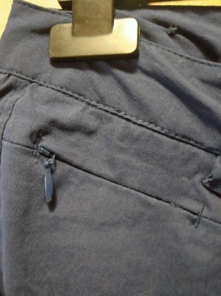 Pantalón senderismo mujer azul, no es polar