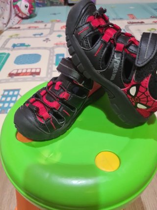 Sandalias Spiderman Niño Talla 25 Negro/Rojo