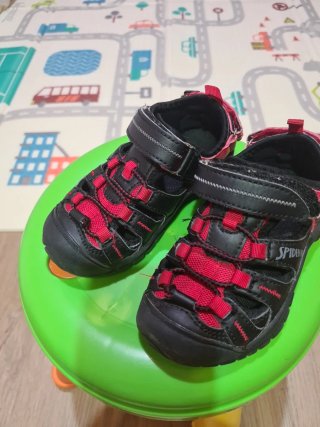 Sandalias Spiderman Niño Talla 25 Negro/Rojo