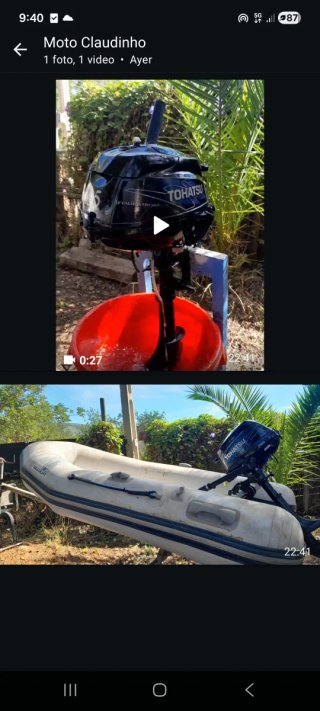 Zodiac Valiant 270 con motor Tohatsu 3.5