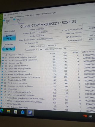 Disco SSD Crucial MX300 525GB SATA