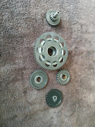 Piñones y eje embrague KTM EXC