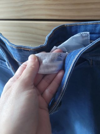 Pantalón vaquero ancho azul