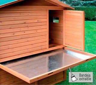 Catio/gallinero madera y malla