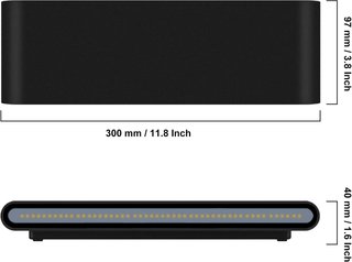 Aplique LED Pared KAWELL 20W Negro