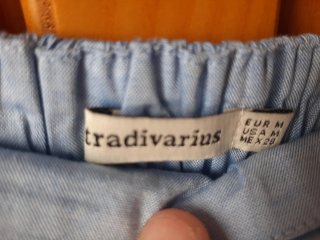 Falda corta verano volantes azul