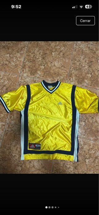 Maglietta Adidas Vintage Gialla Taglia S