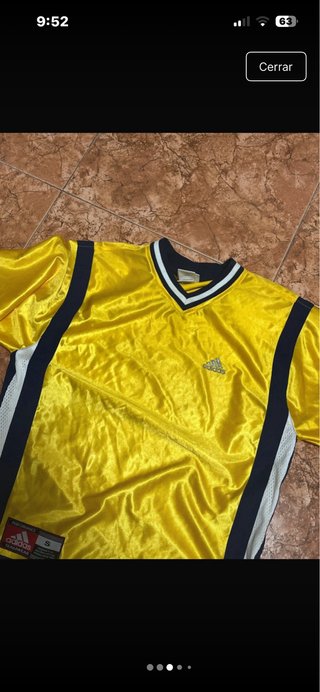 Maglietta Adidas Vintage Gialla Taglia S