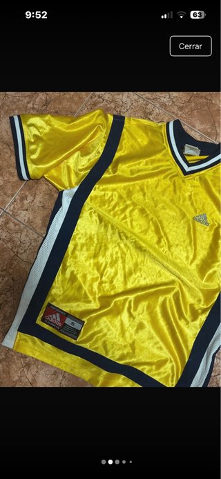 Maglietta Adidas Vintage Gialla Taglia S