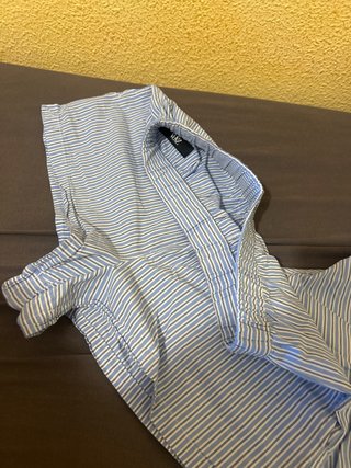 Conjunto Zara Rayas Azul y Blanco Talla M