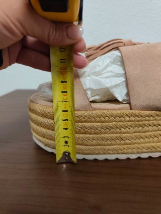 Sandalias de plataforma rosa t. 39