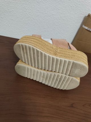 Sandalias de plataforma rosa t. 39