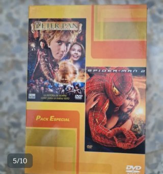 Pack DVD Peter Pan y Spiderman 2