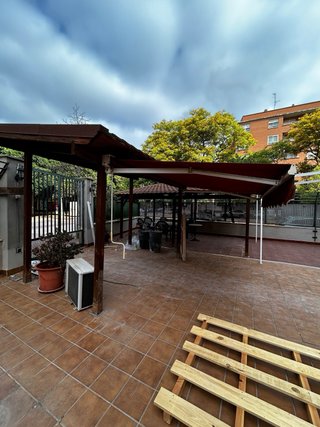 Pérgola madera 2.20x3.50 con toldo