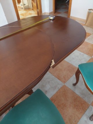 Mesa de comedor y 6 sillas madera