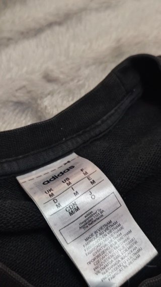 Sudadera Adidas Negra Logo Grande