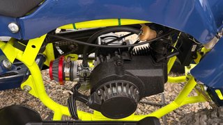 Quad gasolina niño azul y amarillo