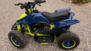 Quad gasolina niño azul y amarillo