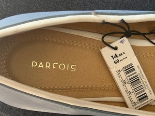 Manoletinas Parfois Azul y Blanco Talla 39