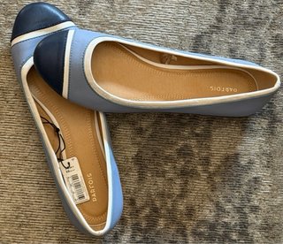 Manoletinas Parfois Azul y Blanco Talla 39