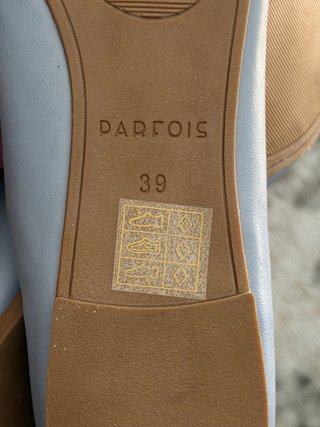 Manoletinas Parfois Azul y Blanco Talla 39