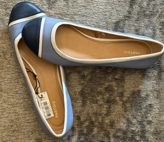 Manoletinas Parfois Azul y Blanco Talla 39