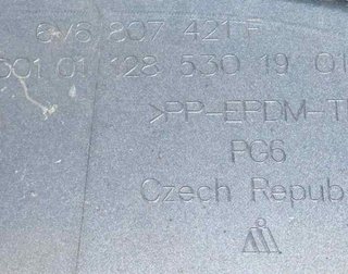 115379 6v6807421f paragolpes tras skoda fabia 1.0