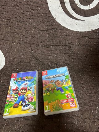 Minecraft y Mario nintendo switch pack