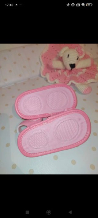 Sandalias para bebé color rosa