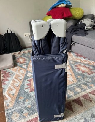 Cuna de viaje plegable + colchón