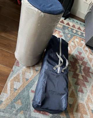 Cuna de viaje plegable + colchón
