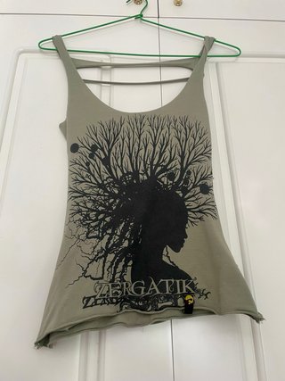 Top Zergatik Talla Única Verde Militar