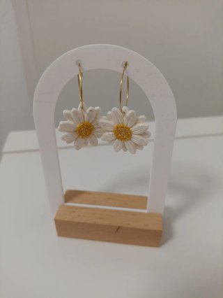 Conjunto Pendientes y Colgante Margarita