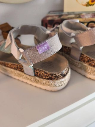 Sandalias de piel multicolor